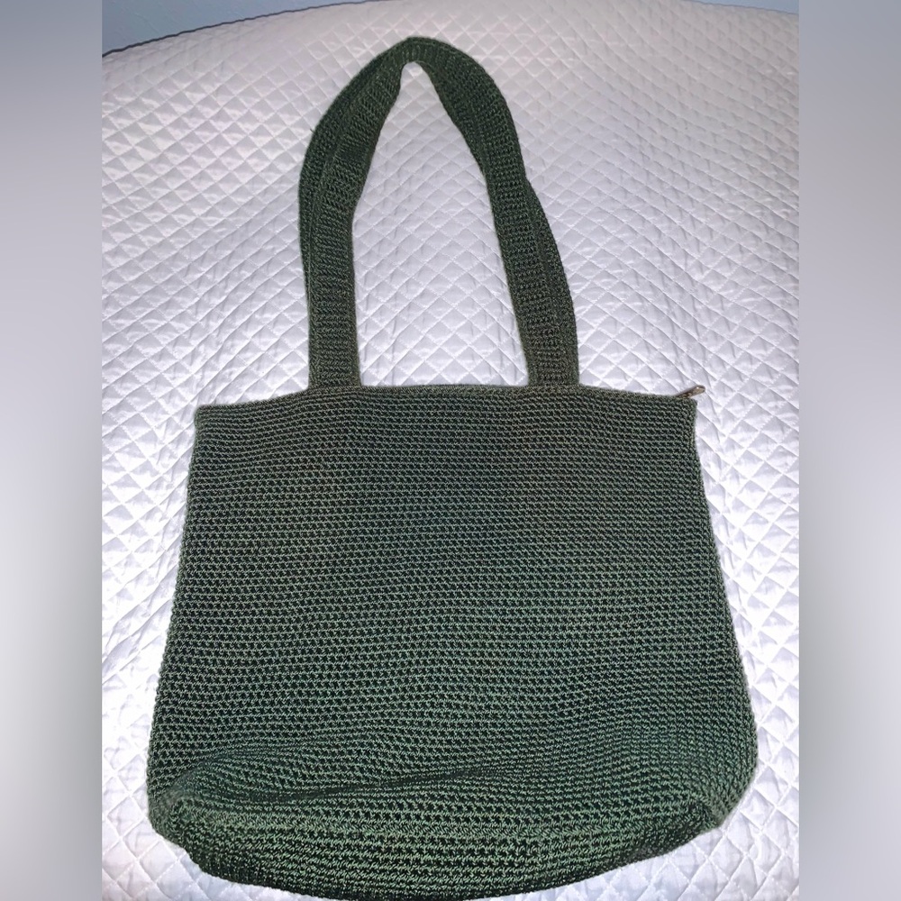 The SAK Olive Green Woven Handbag